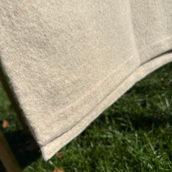 Lauren Manoogian Felt Wide Scarf Baby Alpaca Merino Alabaster Beige Ecru BN $370 - Picture 5 of 12